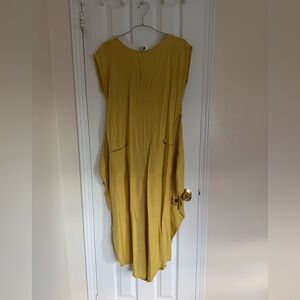 Yellow Sleeveless overall with Pockets-size M/L